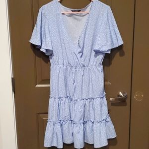 Shein Blue floral dress